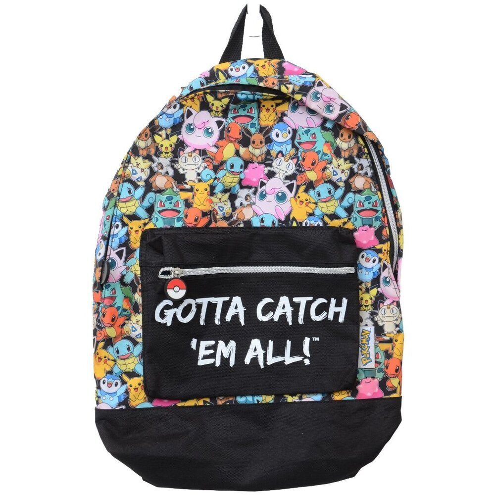 Pokemon Gotta Catch Em All Bulbasaur, Pikachu, Squirtle Backpack